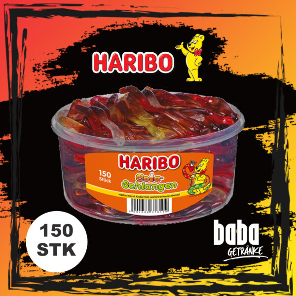 Haribo Dose Cola-Schlangen 150 Stk.