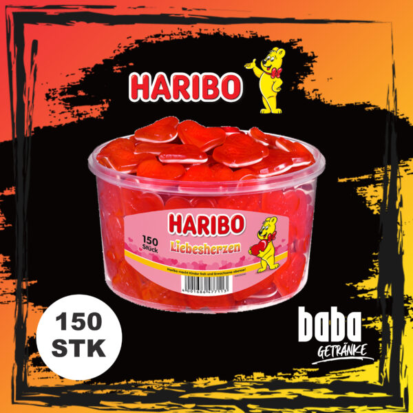Haribo Dose Liebes-Herzen 150 Stk.