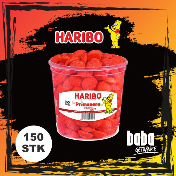 Haribo Dose Primavera Erdbeeren 150 Stk.