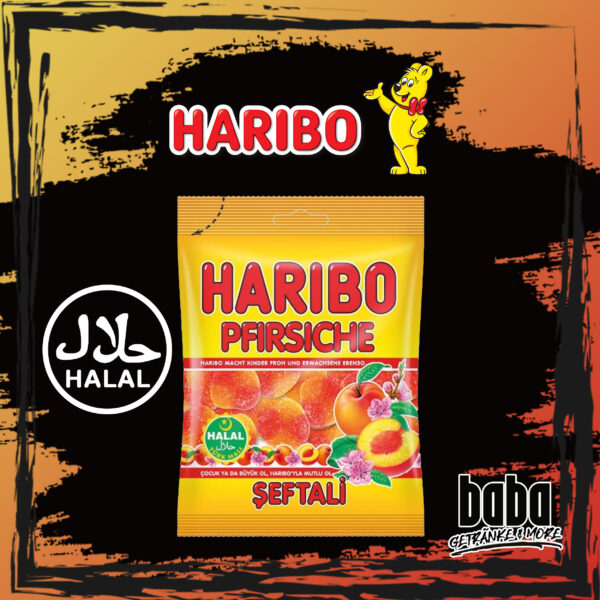Haribo HALAL Peaches:Şeftali - 100g