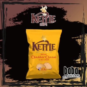 Kettle Hand cooked Chips Mature Cheddar&Red Onion - 130g