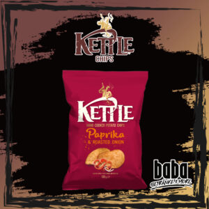 Kettle Hand cooked Chips Paprika & Roast Onion - 130g