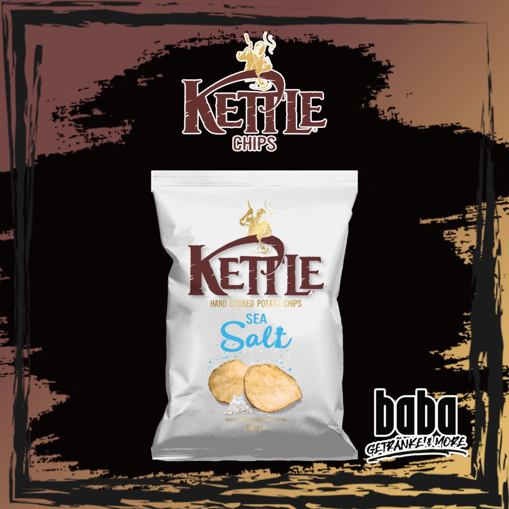 Kettle Hand cooked Chips Sea Salt 130g Baba Getränke