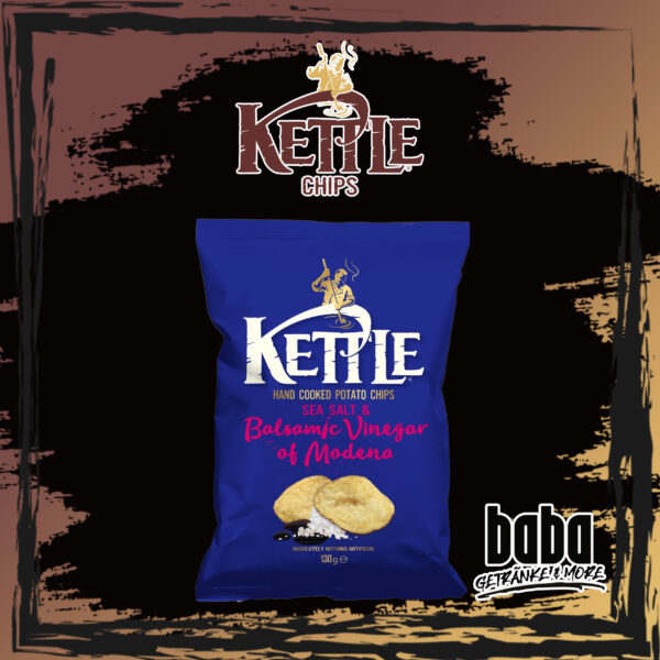Kettle Hand cooked Chips Sea Salt&Balsamico Vinegar - 130g