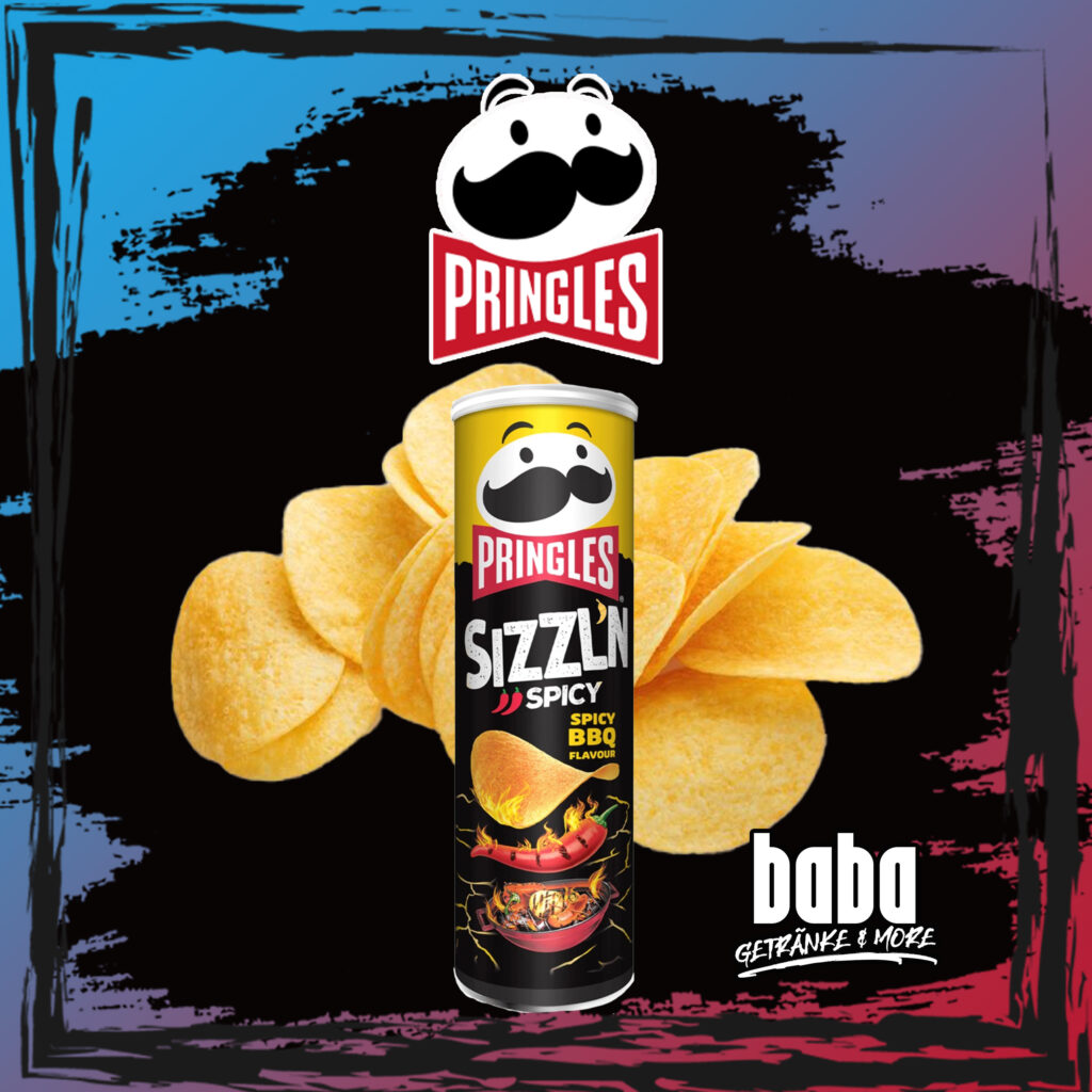 Pringles Sizzln Spicy BBQ 180g Baba Getränke