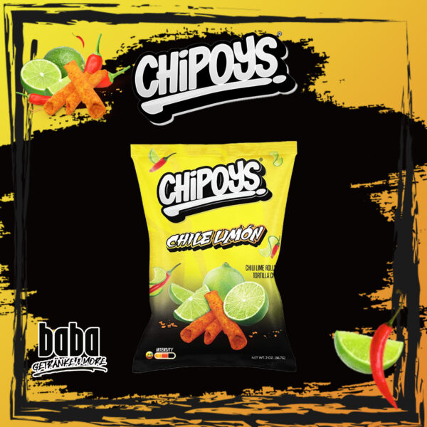 Chipoys Rolled Chile Limon - 56.7g