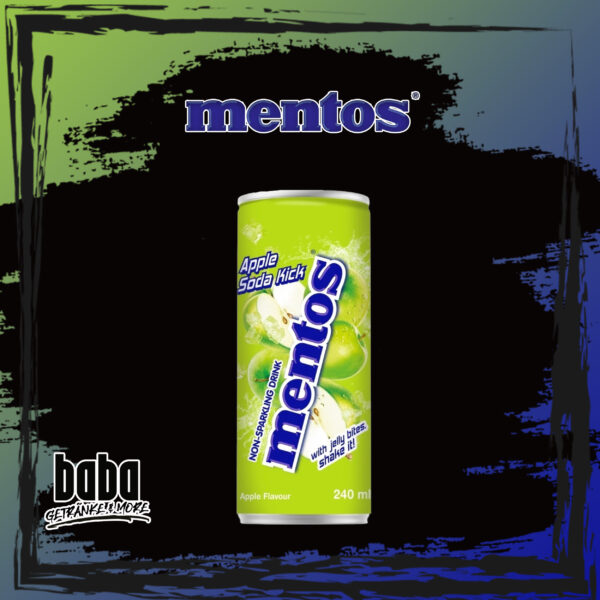Mentos Drink Apple Soda Kick - 240ml