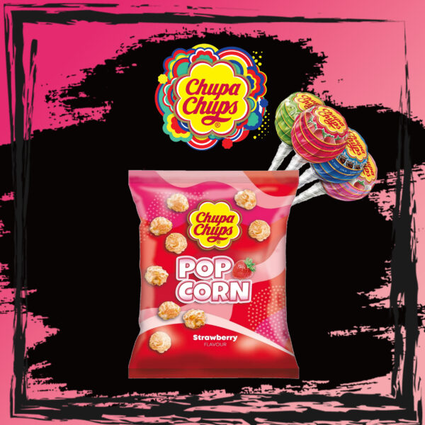 Chupa Chups Popcorn Strawberry - 110g